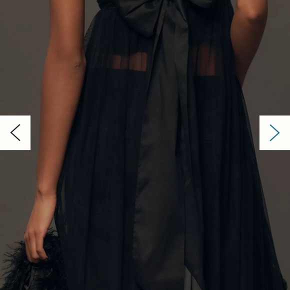 By Anthropologie Strapless Tulle Tunic Top - Picture 3 of 4